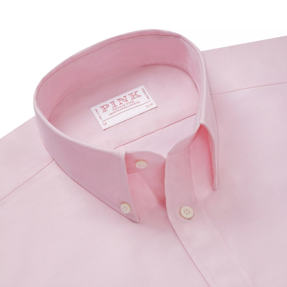 Pale Pink Slim Fit Smart Casual Button Down Weekend Oxford Shirt