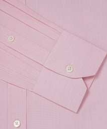 Pink Slim Fit End on End Formal Shirt
