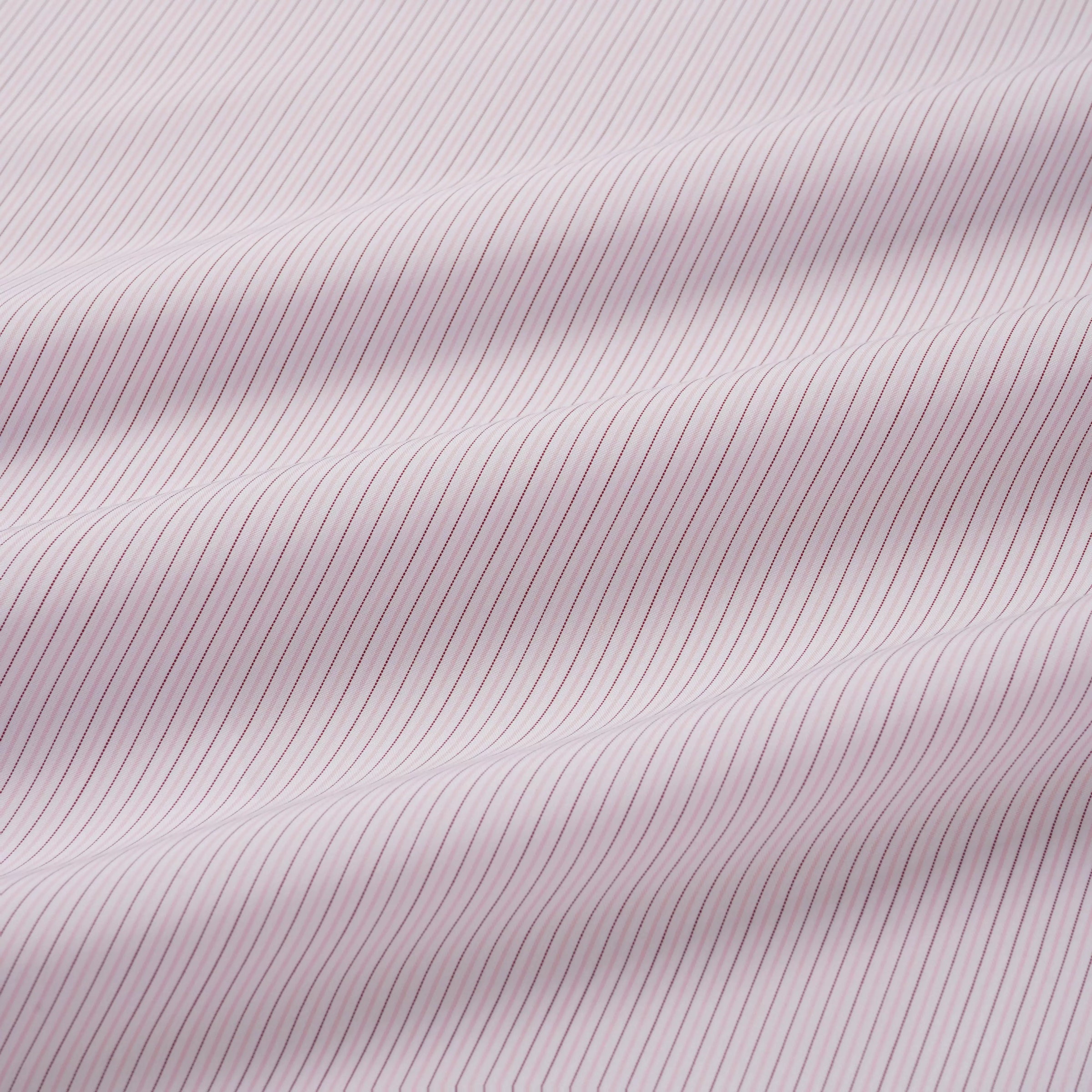 Pale Pink & White Tailored Fit Formal Fine Vintage Stripe Shirt